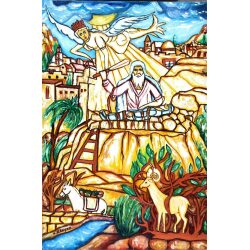 ציור מצבעי שמן – עקידת יצחק