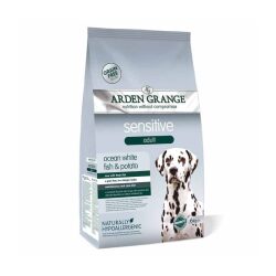 Arden Grange Sensitive לכלב בוגר רגיש, ללא דגנים, דגים – 12 ק”ג