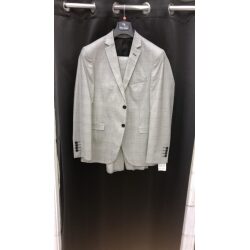 חליפה אורל כאן אפור בהיר משובץ סקיני דגם 2004