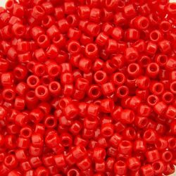 חרוזים, Toho 15/0 Japanese Seed Beads TR-15-45A אדום אטום
