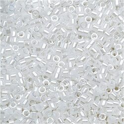 חרוזים, Miyuki Delica Japanese Seed Beads 11/0 White Pearl DB201