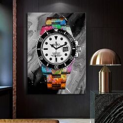 LF-43 תמונה יוקרתית של שעון רולקס צבעוני ומיוחד להדפסה על קנבס וזכוכית