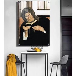 1130 – תמונה של בבא סאלי יושב ומתפלל להדפסה על קנבס או זכוכית