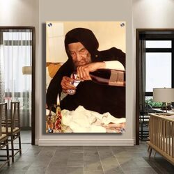 1187 – ציור של בבא סאלי מוזג עראק להדפסה על קנבס או זכוכית מחוסמת