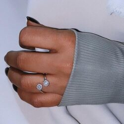 טבעת כסף “נור”