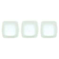 חרוזים טיל, Tile Beads 2-Hole 6 x 6 mm Color Pearl Coat Snow 250-66-25001