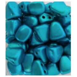חרוזים ניב ביט, Nib-Bit 6/5mm 2 Hole Bead, 377-65-24206 Metalust – Turquoise