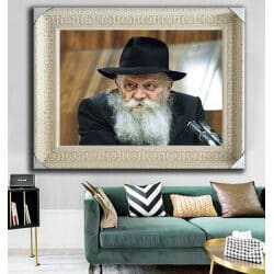 507 – תמונה של הרבי מליובאוויטש על קנבס או זכוכית מחוסמת איכותית