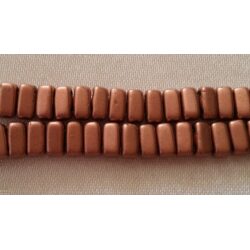 חרוזים בריק, Brick Czech Mates 365-36-K0177 3x6mm Matte Metallic Copper