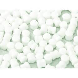 חרוזים דיאבולו צ’כי, Pellet Beads Diabolo Shape 4 x 6 mm Chalk White 03000