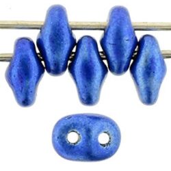 חרוזים מיני דו , MiniDuo 4 x 2mm Metalust – Crown Blue 364-24-24203