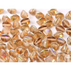 חרוזים, Pinch beads 7 mm Crystal Brown Rainbow 00030-98532