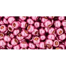 חרוזים , Toho 8/0 Japanese Seed Beads TR-08-PF553 Color Permanent Finish Galvanized Pink Lilac