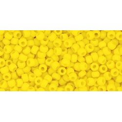 חרוזים , Toho 11/0 Japanese Seed Beads Opaque-Frosted Sunshine TR-11-42BF