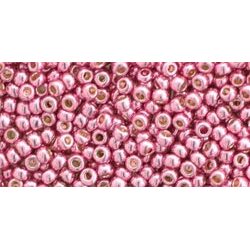 חרוזים , Toho 11/0 Japanese Seed Beads TR-11-PF553 Color Permanent Finish Galvanized Pink Lilac