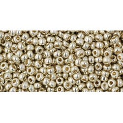חרוזים , Toho 11/0 Japanese Seed Beads TR-11-PF558 Color Permanent Finish Galvanized Aluminum