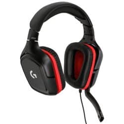 אוזניות גיימינג LOGITECH G332 אדום/שחור
