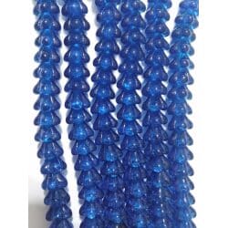חרוזים פרח פעמון, Bell Flowers Beads 8×6 mm Capri Blue 123-86-6008