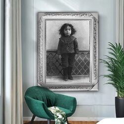 422 – תמונה של הרבי מליובאוויטש ילד קטן בשחור לבן