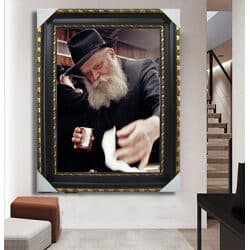 494 – תמונה של הרבי מליובאוויטש מברך עם כוס ברכה