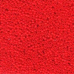 חרוזים, Miyuki Japanese Seed Beads 11/0 0407 Opaque Red