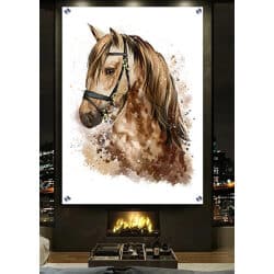 A-145 ציור מודרני סוס לסלון או חדר שינה להדפסה על קנבס או זכוכית