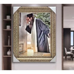 4151 – תמונה מיוחדת של של הרב יאשיהו פינטו מתפלל להדפסה על קנבס או זכוכית מחוסמת