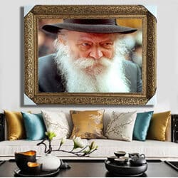 812 – תמונת פנים של הרבי מליובאוויטש להדפסה על זכוכית מחוסמת או קנבס