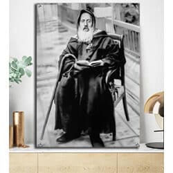 1861- תמונה של רבי חיים פינטו בשחור לבן להדפסה על זכוכית מחוסמת או קנבס