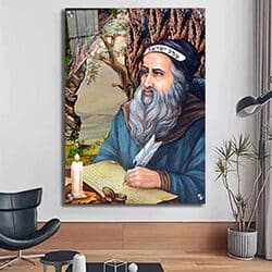 1447 – ציור של רבי שמעון בר יוחאי לומד תורה במערה