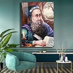 1441 – ציור מיוחד של רבי שמעון בר יוחאי לומד תורה במערה