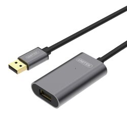 מאריך 10M, USB2.0 Aluminium Extension Cable UNITEK