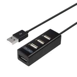 מפצל USB 2.0 4-Port Hub – Black UNITEK