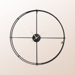 שעון דגם ״ליאור״ שחור קוטר 60 ס״מ
