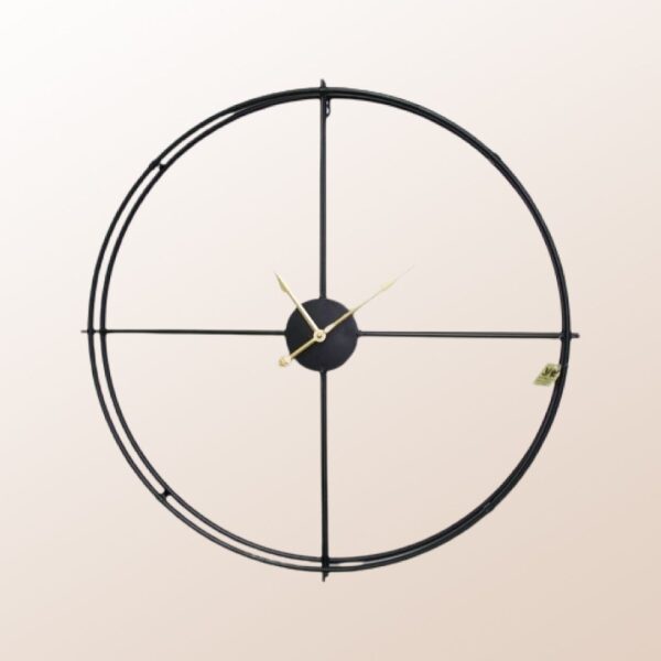 שעון דגם ״ליאור״ שחור קוטר 60 ס״מ