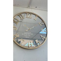 שעון מראה זהב קוטר 60 ס״מ