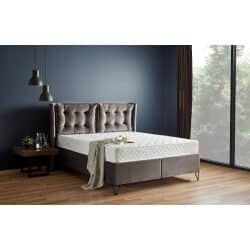 מיטה זוגית מעוצבת ריפוד קטיפה דגם SOHO כולל ארגז מצעים – במגוון מידות