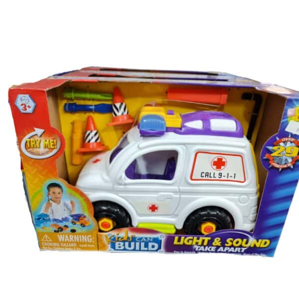 צעצוע רכב אמבולנס כולל אורות וקולות