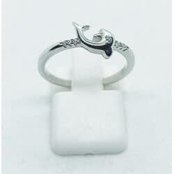 טבעת כסף 925 דולפין