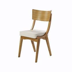כיסא לפינת אוכל – ריפוד דמוי עור עם עץ אלון – דגם דירן