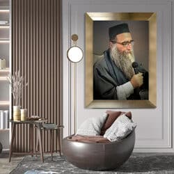 4138 – תמונה של הרב יאשיהו פינטו על קנבס או זכוכית מחוסמת