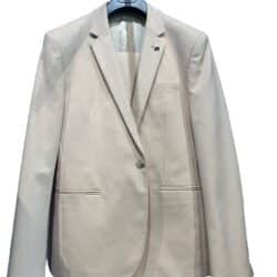 חליפת פראדה בצבע ב’ז לגבר כותנה ליקרה סקיני