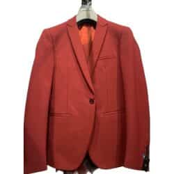 חליפת פראדה בצבע בורדו לגבר כותנה ליקרה סקיני