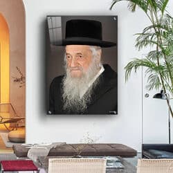 5690 – תמונה של הרב שמואל הלוי וואזנר על קנבס או זכוכית מחוסמת