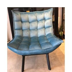 כורסא איכותית בצבע טורקיז