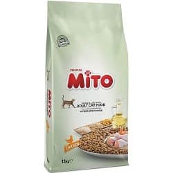 מיטו מזון יבש לחתולים עוף 15 ק”ג MITO