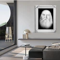617 – תמונת פנים של אדמור הריי”ץ בשחור לבן – רבי יוסף יצחק שניאורסון