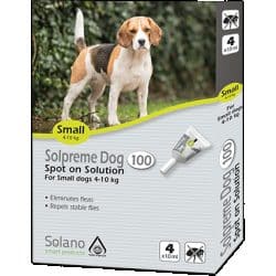 סולאנו סולפרים אמפולות נגד פרעושים לכלבים במשקל 4-10 ק”ג Solano