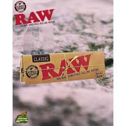 ניירות גלגול RAW בינוני ללא פילטר גודל Raw Unrefined Classic 1 1/4