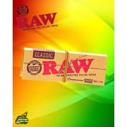 מארז ניירות גלגול RAW בינוני עם פילטר | RAW Medium Size 1 1/4